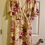 Time & Tru White Floral Sun Dress Photo 0