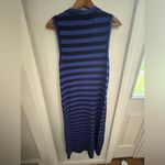 Old Navy  size large blue and dark blue maxi dress with a side split. Photo 4