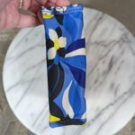 Draper James DRAPER James "Hey Ladies" blue white gold floral bag 4"x6"x2" New without tags Photo 2