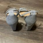 Badgley Mischka JEWEL  Peggy Wedge Silver Glitter 10 NWOB Photo 4