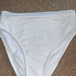 Xhilaration  White Textured Swim Bottom high waisted size medium swim wear Photo 1