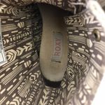 Roxy Ankle Boots Taupe Canvas Leather Size 7 Photo 4