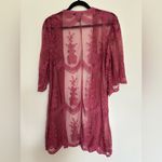 Miss Chievous Miss Chevious maroon lace cover up Photo 1