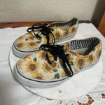 Vans Authentic Canvas White Sunflower Dots Lace-Up Low Top Sneakers Shoe… Photo 5