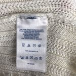 Lands' End Land’s End Women’s Ivory White Sweater Cable Knit Crewneck Pullover Over XSP Photo 6