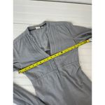 Esprit Gray 100% Cotton Long Sleeve Pintucked Pleated Mini Dress Size S Photo 3