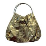 American Vintage Vintage Y2K Gold Handbag with Hoop Handles Hobo Bag Purse Women Photo 0