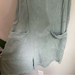 Oversized Sage Green Jumpsuit Romper Large Boho Cottagecore Cozy Layers Gorpcore Photo 2