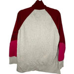 Nike  Quarter Zip Pullover Sweatshirt Size Medium Gray Pink Just Do It Athlesiure Photo 1