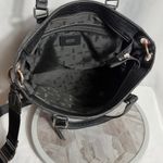 DKNY  Black Faux Leather Tote Bag Shoulder Crossbody Zippered Work Purse Photo 7