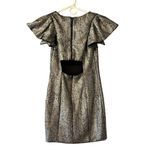 Mustard Seed Dress Mini Short Shimmer Silver Size Small S Photo 1