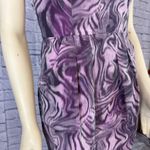 BCBGMAXAZRIA “Martina” Strapless Cocktail Dress purple and pink size 02 Photo 4