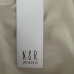 New NSR Beige Nordstrom Crochet Midi Dress Small Long Sleeve BOHO Lined Photo 4