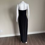 Alex Evenings ALEX VTG 90’s Embellished Pearl Black Evening Dress With High Leg Slit Photo 5