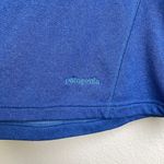 Patagonia Worn Wear Wrap Neck Pullover Blue Large Womens Outdoors Fleece Knit Photo 4