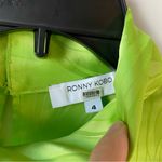 Ronny Kobo Kaira Satin‎ Open Back Top Green 4 Photo 5