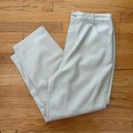 Ted Baker Cream Faux Leather Crops Size 10 Photo 2
