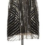 Jen's Pirate Booty Jen’s Pirate Booty Sequin Mesh Mini Dress XS Black Gold Art Deco Cocktail Photo 3