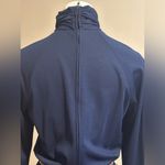 Jonathan Logan Blue Turtle Neck Maxi Dress Comes With Gold Belt.Zip In Back Sz S Photo 8