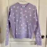 Champion  Reverse Weave Logo Crewneck Sweater in Lavender XS Photo 1
