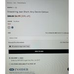 Madewell  Drawstring Jean Shorts: Airy Denim Edition Tile White Size 28 NU169 $88 Photo 2