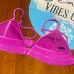 Triangl Swimwear Vibrant Brushed velvet Fuchsia Bikini Top Pink Size XS Photo 0