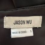 Jason Wu  Black Satin Halter Plunge Backless Dress Small NWOT Photo 5