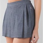Lululemon City Skort Heathered Texture Printed Grey Deep Coal Photo 0