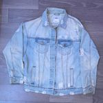 Iris Oversized Distressed Denim Jacket Photo 0