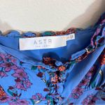 ASTR The Label Women’s Blended Blue Floral Midi Dress Small Photo 4