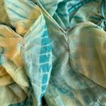 Roberta Roller Rabbit  Tie Dye Green Cotton One Size Scarf Dress Cover Up Photo 4