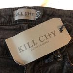Kill City Womens Velour Black Skinny Jeans Low Rise 27 Photo 2