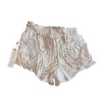Ocean Drive  Smocked Shorts Palm Leaf Print Tassel‎ Detail Casual Size L Photo 1