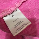 Retrofete Doreen Cotton Denim Jean Collared Button Down Shirt Jacket Pink Small Photo 2