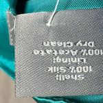 Ann Taylor 100% silk turquoise green print dress size 10P NWT Photo 6