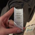 Quince  Textured Organic Cotton Peasant Blouse Charcoal M Photo 8