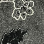 Canyon Creek Wool Blend Embroidered Floral Pattern Vest Size 1X Gray Beaded Photo 2