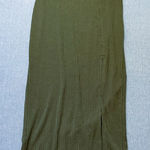 Abercrombie & Fitch  Ribbed Knit Midi Skirt Size XSP in Green Photo 0