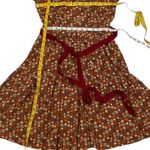 Anthropologie  Small Retro Dress Boho Fall Cotton 50s style Edme & Esyllte Art Photo 10