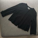 Anthropologie  Black Cropped Swing Shrug Jacket Small Photo 0