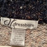 Dress Barn Vtg Patchwork Zip Up Cardigan Sweater XL Photo 2