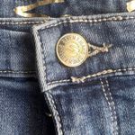 Seven7  Medium Wash Blue Denim Raw Hem Boyfriend Relaxed Jean Shorts Sz 12 Photo 3