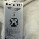 Athleta Women XS Coaster Luxe V-Neck Sweatshirt Paisley Cream Relaxed Fit Cozy Photo 6