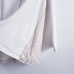 LOGO By Lori Goldstein  Lace Front Zip Long Sleeve Sweater Photo 3