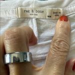 Rag and Bone  Pima Cotton Slub Logo Tee – White “the Very Best” Embroidery – Size M Photo 6