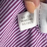 Adidas  Climalite Golf Purple White Striped Jacket Size Small Photo 3