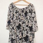 By Together Floral Tie Sleeve Off The Shoulder Tunic Top Size Medium Photo 0
