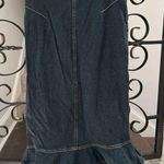 Vintage jean mermaid skirt, Y2K 90s made in the USA Blue Size M Photo 0