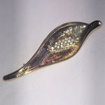 Angel Brand Elegant Vintage Gold Tone CZ Rhinestone Retro Boho Brooch Photo 1