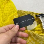 Saaksha & Kinni Bandhani Strapless Yellow Gown NWT Formal Maxi Dress XS Photo 4